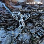 Celtic Knot 925 Sterling Silver Necklace Wolf Amulet
