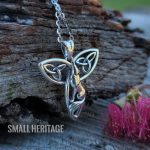 Celtic Knot 925 Sterling Silver Necklace Wolf Amulet