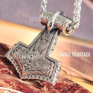 Viking Stainless Steel Mjolnir Necklace