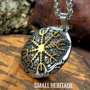Viking Helm of Awe Necklace Norse Pendant