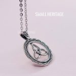 Celtic Knot Necklace 925 Sterling Silver Irish Trinity Pendant