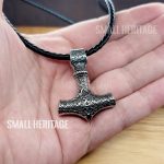 Viking Mjolnir Trinity Necklace Norse Hammer Pendant