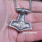 Viking Stainless Steel Mjolnir Necklace