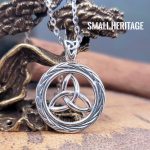 Celtic Knot Necklace 925 Sterling Silver Irish Trinity Pendant