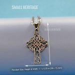 Small Celtic Irish Christian Cross Necklace 925 Sterling Silver
