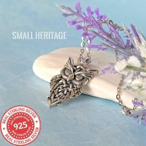 Owl Necklace 925 Sterling Silver