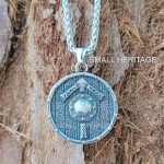 Viking Shield Necklace Tiwaz Rune Vegvisir Pendant Nordic Men