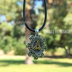 Norse Vegvisir Valknut Necklace Viking Stainless Steel Pendant Chain