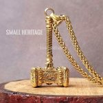 Viking Hammer Necklace Stainless Steel Thor Mjolnir