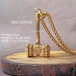 Viking Hammer Necklace Stainless Steel Thor Mjolnir