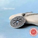 Celtic Triple Spiral Triskele Necklace