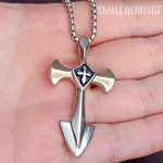 Crusader Cross Necklace Medieval Style Pendant