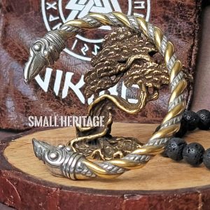 Viking Stainless Steel Raven Head Bracelet