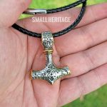 Viking Mjolnir Trinity Necklace Norse Hammer Pendant