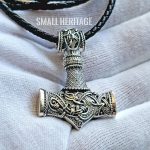 925 Sterling Silver Viking Hammer Mjolnir Pendant