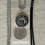 Wolf Head Necklace Small Viking Pendant