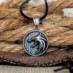 Wolf Head Necklace Small Viking Pendant