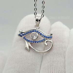 Eye Of Horus Necklace 925 Sterling Silver Ancient Egypt pendant