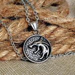 Wolf Head Necklace Small Viking Pendant