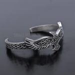 Viking Raven Bracelet Celtic knot Adjustable