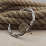 Small Open Cuff Bracelet Vintage Style Retro