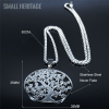 Fashion Tree of Life Stainless Steel Necklace Pendant for Women Men Silver Color - Image 6
