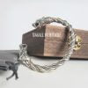 925 Sterling Silver Viking Bracelet Cuff Medieval Style Arm Ring For Men