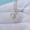 Love Knot Necklace on Hand