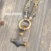 Men Viking Stainless Steel Wolf Necklace Thor Hammer Mjolnir Pendant - Image 7