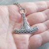 Thor Mjolnir Viking Necklace Medieval Style Pendant Norse Hammer