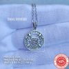 Viking Necklace 925 Sterling Silver Axe Knot Pendant Amulet Shield