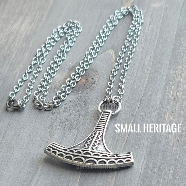 Thor Mjolnir Viking Necklace Medieval Style Pendant Norse Hammer