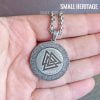 Rotating Viking Valknut
