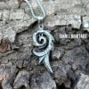 Dragon Flame Pendant Stainless Steel Necklace Men Women Amulet