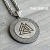 Rotating Viking Valknut