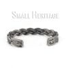 316L Stainless Steel Cuff Bracelet Open Bangle Retro Style Twist Men