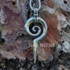 316L Stainless Steel Amulet Necklace Totem Snake Mayan Scepter Pendant