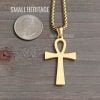 Ankh Necklace Stainless Steel Key Of Life Pendant Chain Ancient Egyptian Amulet