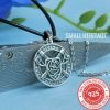 Viking Necklace 925 Sterling Silver Axe Knot Pendant Amulet Shield