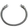 SMALL HERITAGE 925 Sterling Silver Viking Bracelet Norse Cuff Medieval Style Arm Ring