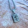 Cross Necklace Ancient Style Christian Amulet Stainless Steel Pendant Men Women