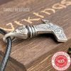 Viking Mjolnir Necklace 925 Sterling Silver Raven Pendant Celtic Knot