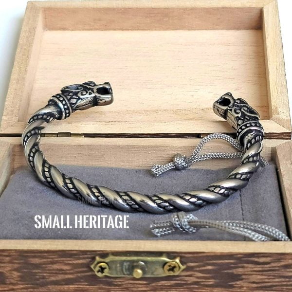Viking Dragon Bracelet Stainless Steel Cuff Men Bangle Norse
