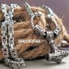 Viking King Necklace Stainless Steel Hammer Pendant Chain Mjolnir - Image 5