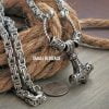 Viking King Necklace Stainless Steel Hammer Pendant Chain Mjolnir - Image 4