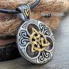 Celtic Knot Necklace Stainless Steel Trinity Pendant Chain