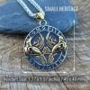 Raven Necklace Huginn & Muninn Rune Valknut Viking Pendant Vegvisir