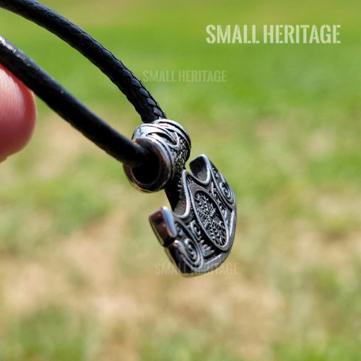 Stainless Steel Viking Mjolnir Necklace Norse Hammer Pendant Rope Men Women