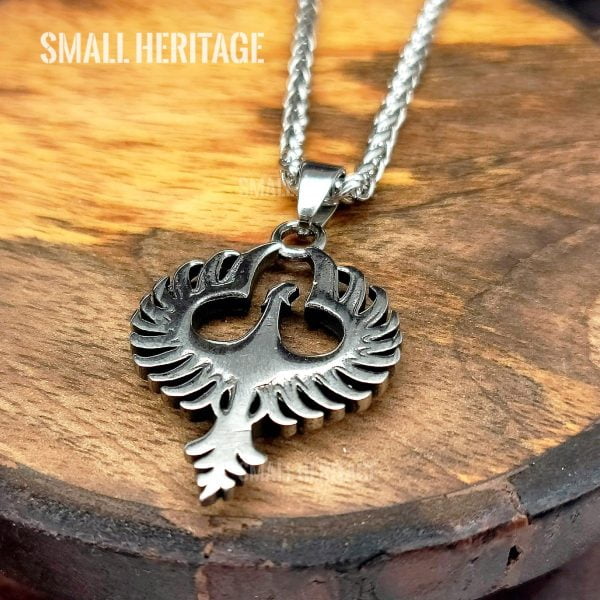 Phoenix Necklace Magic Bird Stainless Steel Pendant Amulet