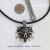 Witcher Necklace Stainless Steel Large Wolf Head Pendant